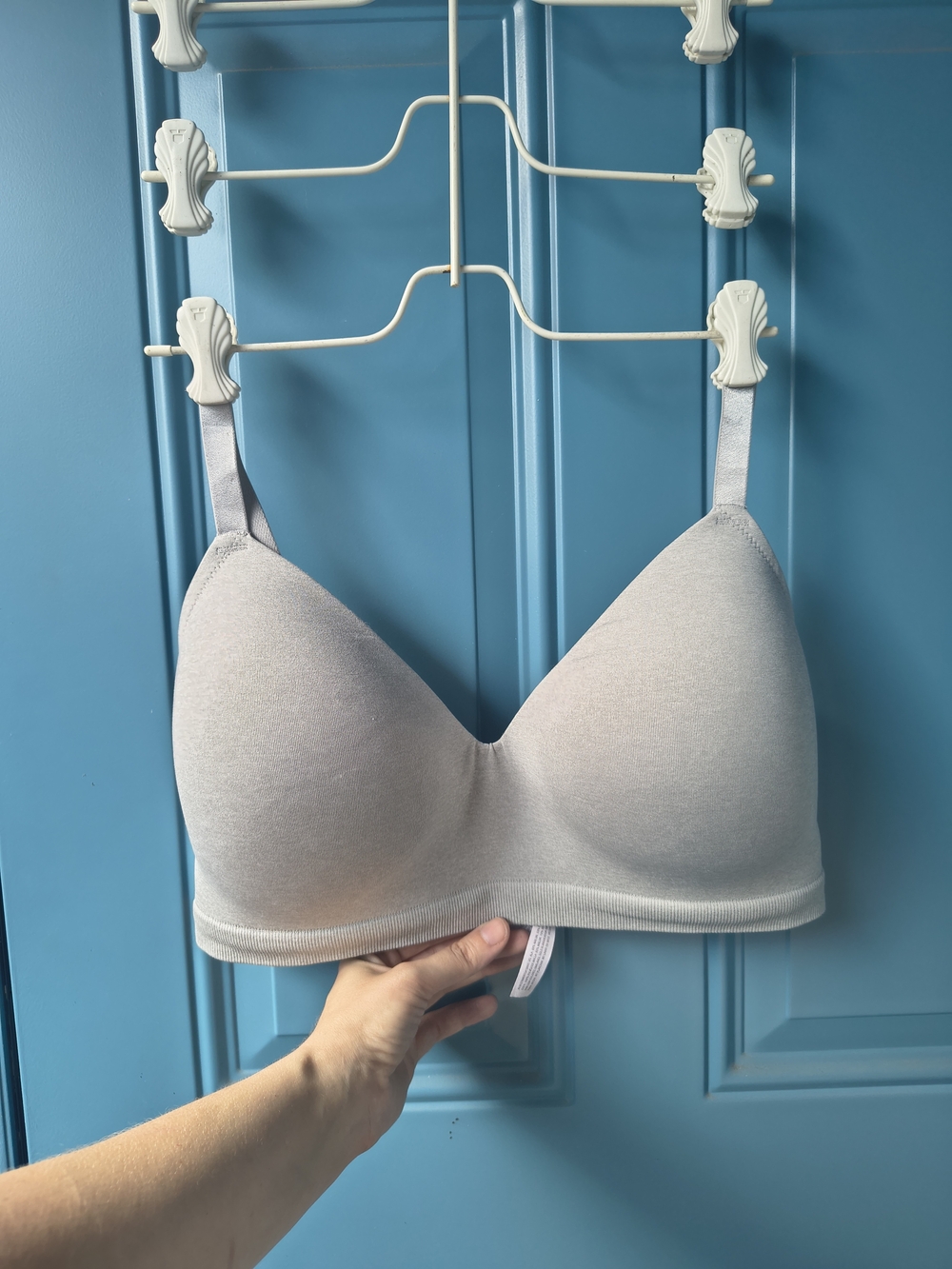 Auden Seamless Light Gray Wireless T-Shirt Bra